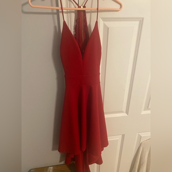 Homecoming dress Red High/Low - Picture 2 of 4